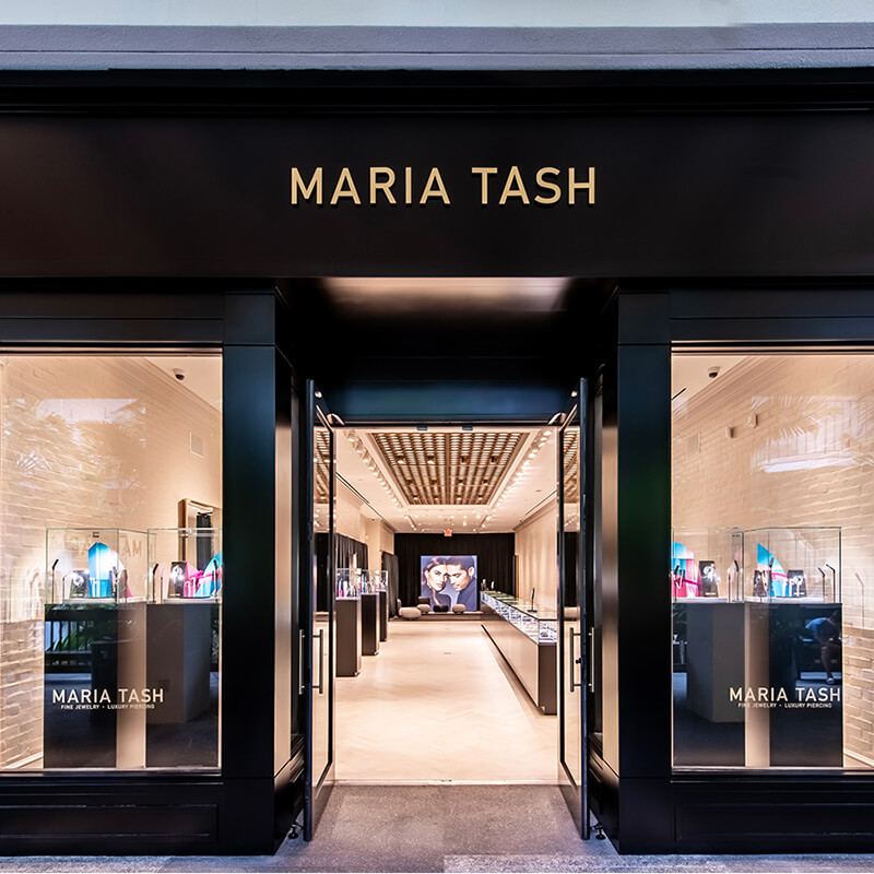 Outside front view of the Miami Maria Tash piercing studio